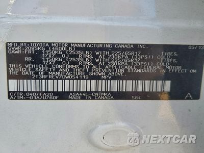 Zdjęcie 13 z 13 samochodu: 2013 TOYOTA RAV4 XLE VIN:2T3RFREV7DW054119 - miniatura