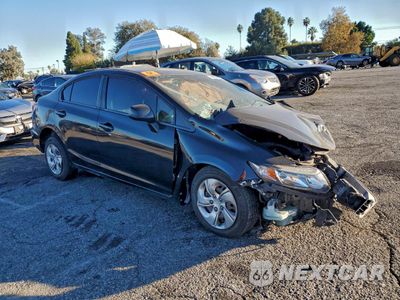 Czwarte zdjęcie samochodu z boku: 2013 HONDA CIVIC LX VIN:19XFB2F57DE212989 - miniatura