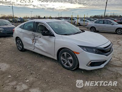 Czwarte zdjęcie samochodu z boku: 2019 HONDA CIVIC LX VIN:2HGFC2F60KH583405 - miniatura