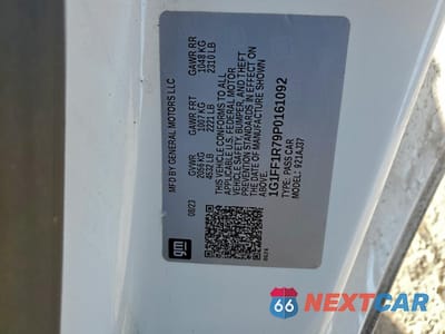 Zdjęcie 12 z 13 samochodu: 2023 CHEVROLET CAMARO LT1 VIN:1G1FF1R79P0161092 - miniatura