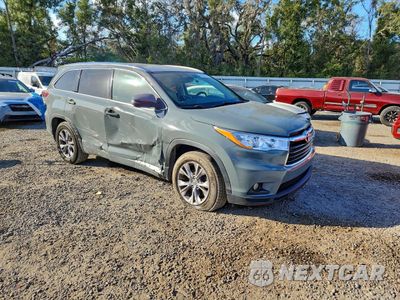 Czwarte zdjęcie samochodu z boku: 2015 TOYOTA HIGHLANDER XLE VIN:5TDKKRFH1FS094240 - miniatura