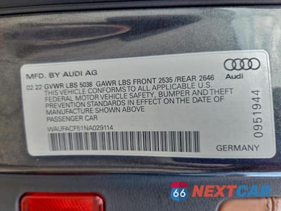 Zdjęcie 12 z 12 samochodu: 2022 AUDI A5 PREMIUM PLUS 45 VIN:WAUFACF51NA029114 - miniatura