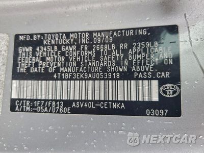 Zdjęcie 12 z 12 samochodu: 2010 TOYOTA CAMRY BASE VIN:4T1BF3EK9AU053918 - miniatura
