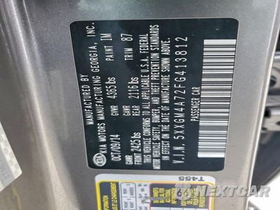 Zdjęcie 12 z 12 samochodu: 2015 KIA OPTIMA LX VIN:5XXGM4A72FG413812 - miniatura
