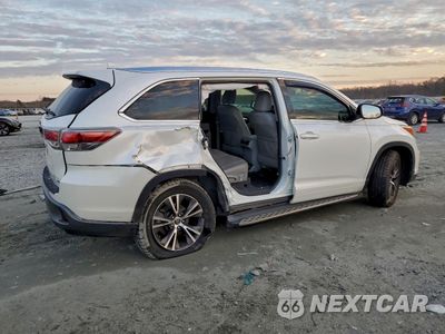 Trzecie zdjęcie samochodu z tyłu: 2016 TOYOTA HIGHLANDER XLE VIN:5TDKKRFH0GS178566 - miniatura