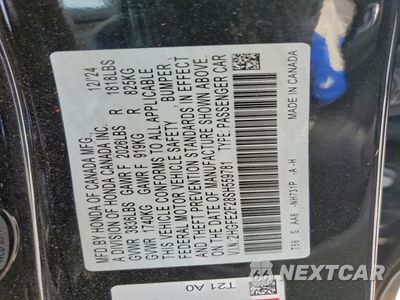 Zdjęcie 12 z 13 samochodu: 2025 HONDA CIVIC LX VIN:2HGFE2F28SH559781 - miniatura