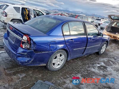 Trzecie zdjęcie samochodu z tyłu: 2006 CHEVROLET MALIBU LT VIN:1G1ZT51846F140311 - miniatura