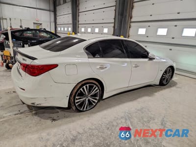 Trzecie zdjęcie samochodu z tyłu: 2017 INFINITI Q50 PREMIUM VIN:JN1EV7AR4HM831716 - miniatura