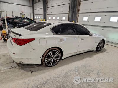 Trzecie zdjęcie samochodu z tyłu: 2017 INFINITI Q50 PREMIUM VIN:JN1EV7AR4HM831716 - miniatura