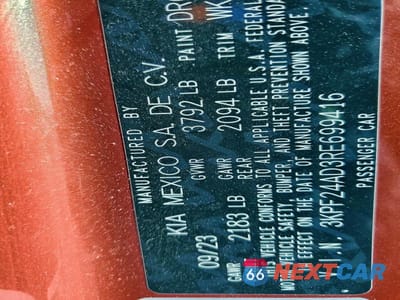Zdjęcie 12 z 12 samochodu: 2024 KIA FORTE LXS VIN:3KPF24AD3RE699416 - miniatura
