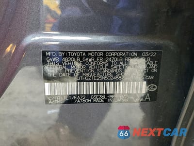 Zdjęcie 12 z 13 samochodu: 2022 LEXUS IS 350 F SPORT VIN:JTHGZ1E25N5024887 - miniatura