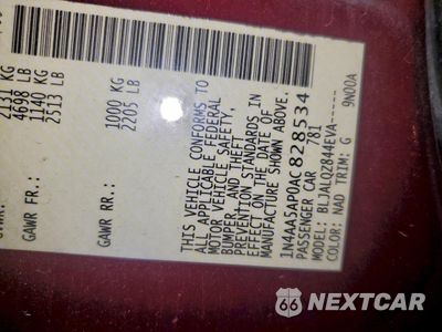 Zdjęcie 14 z 14 samochodu: 2010 NISSAN MAXIMA S VIN:1N4AA5AP0AC828534 - miniatura