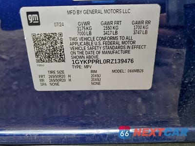 Zdjęcie 13 z 13 samochodu: 2024 CADILLAC LYRIQ LUXURY VIN:1GYKPPRL0RZ139476 - miniatura