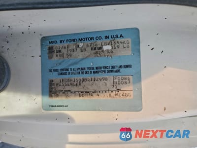 Zdjęcie 12 z 12 samochodu: 1981 FORD MUSTANG VIN:1FABP15B0BR112998 - miniatura