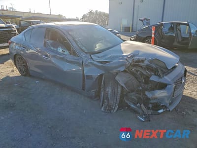 Czwarte zdjęcie samochodu z boku: 2021 INFINITI Q50 RED SPORT 400 VIN:JN1FV7DR7MM880600 - miniatura