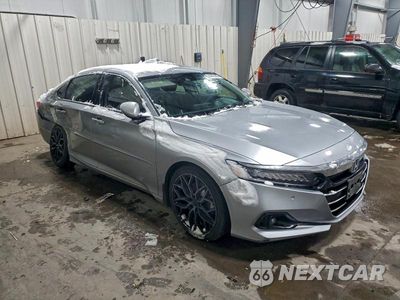Czwarte zdjęcie samochodu z boku: 2022 HONDA ACCORD TOURING HYBRID VIN:1HGCV3F99NA016299 - miniatura