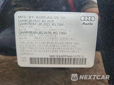 Zdjęcie 13 z 13 samochodu: 2010 AUDI Q5 PREMIUM PLUS VIN:WA1LKAFP9AA107510 - miniatura