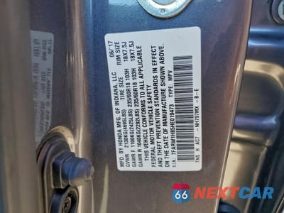 Zdjęcie 13 z 14 samochodu: 2017 HONDA CR-V EXL VIN:7FARW1H85HE019473 - miniatura