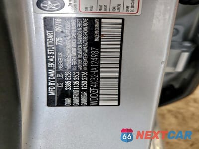Zdjęcie 12 z 12 samochodu: 2017 MERCEDES-BENZ E 300 4MATIC VIN:WDDZF4KB2HA124987 - miniatura