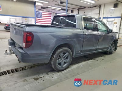 Trzecie zdjęcie samochodu z tyłu: 2021 HONDA RIDGELINE RTL VIN:5FPYK3F79MB024444 - miniatura