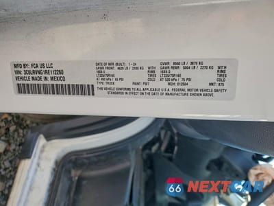 Zdjęcie 13 z 13 samochodu: 2024 RAM PROMASTER - CARGO VA VIN:3C6LRVNG1RE112260 - miniatura