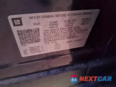 Zdjęcie 13 z 14 samochodu: 2020 CHEVROLET EQUINOX LT VIN:2GNAXKEV7L6209674 - miniatura