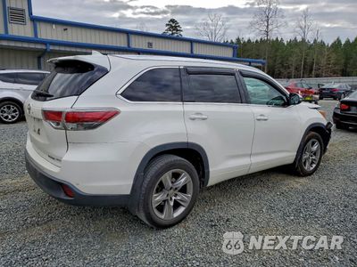 Trzecie zdjęcie samochodu z tyłu: 2015 TOYOTA HIGHLANDER LIMITED VIN:5TDDKRFH7FS150304 - miniatura