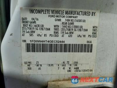 Zdjęcie 12 z 14 samochodu: 2016 FORD F450 SUPER DUTY VIN:1FD0W4HT4GEC52444 - miniatura