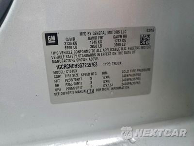 Zdjęcie 12 z 12 samochodu: 2016 CHEVROLET SILVERADO C1500 VIN:1GCRCNEH8GZ235763 - miniatura