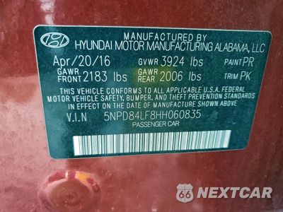 Zdjęcie 12 z 13 samochodu: 2017 HYUNDAI ELANTRA SE VIN:5NPD84LF8HH060835 - miniatura
