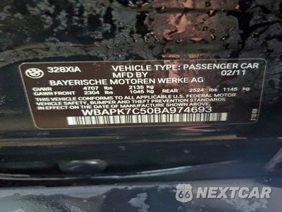 Zdjęcie 12 z 12 samochodu: 2011 BMW 328 XI VIN:WBAPK7C50BA974693 - miniatura