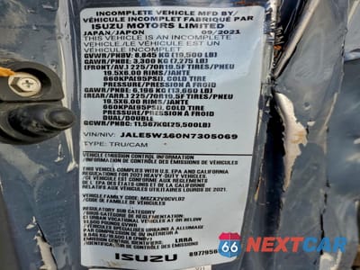 Zdjęcie 13 z 13 samochodu: 2022 ISUZU NRR VIN:JALE5W160N7305069 - miniatura