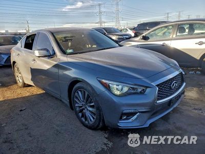 Czwarte zdjęcie samochodu z boku: 2022 INFINITI Q50 LUXE VIN:JN1EV7BRXNM342229 - miniatura