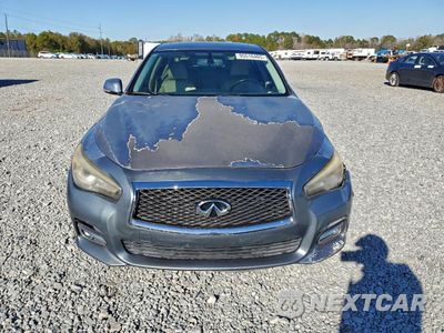 Piąte zdjęcie samochodu w środku: 2014 INFINITI Q50 BASE VIN:JN1BV7AR2EM683824 - miniatura