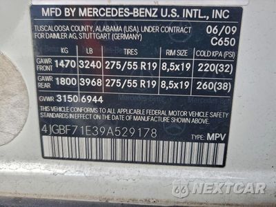 Zdjęcie 13 z 13 samochodu: 2009 MERCEDES-BENZ GL 450 4MATIC VIN:4JGBF71E39A529178 - miniatura