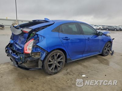 Trzecie zdjęcie samochodu z tyłu: 2017 HONDA CIVIC SPORT VIN:SHHFK7G43HU220525 - miniatura