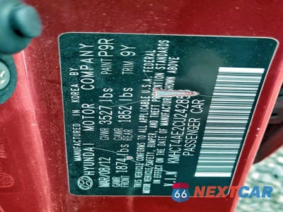 Zdjęcie 12 z 12 samochodu: 2012 HYUNDAI ACCENT GLS VIN:KMHCT4AE2CU242853 - miniatura