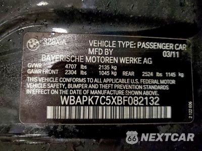 Zdjęcie 12 z 14 samochodu: 2011 BMW 328 XI VIN:WBAPK7C5XBF082132 - miniatura