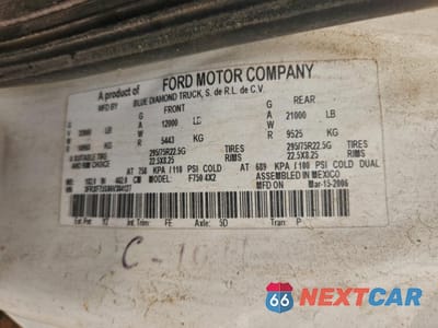 Zdjęcie 12 z 12 samochodu: 2006 FORD F750 SUPER DUTY VIN:3FRXF75S86V384127 - miniatura