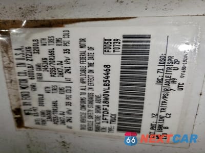 Zdjęcie 12 z 12 samochodu: 1997 FORD F150 VIN:1FTDF18W0VLB54468 - miniatura