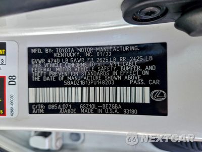 Zdjęcie 12 z 15 samochodu: 2023 LEXUS ES 350 BASE VIN:58ADZ1B13PU148203 - miniatura