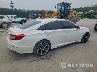 Trzecie zdjęcie samochodu z tyłu: 2018 HONDA ACCORD SPORT VIN:1HGCV1F30JA022275 - miniatura