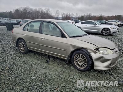 Czwarte zdjęcie samochodu z boku: 2005 HONDA CIVIC LX VIN:2HGES16575H570719 - miniatura
