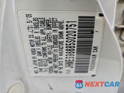 Zdjęcie 12 z 14 samochodu: 2005 HONDA CIVIC HYBRID VIN:JHMES96685S020751 - miniatura