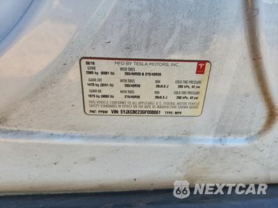 Zdjęcie 13 z 13 samochodu: 2016 TESLA MODEL X VIN:5YJXCBE23GF008861 - miniatura