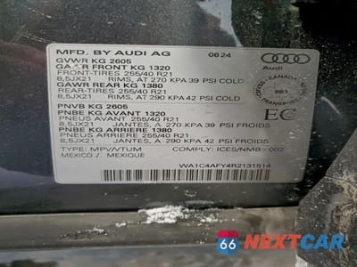 Zdjęcie 13 z 14 samochodu: 2024 AUDI SQ5 PRESTIGE VIN:WA1C4AFY4R2131514 - miniatura