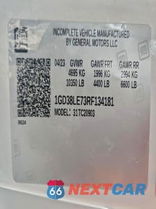 Zdjęcie 13 z 13 samochodu: 2024 GMC SIERRA 2500HD V8 REG CAB 6.6L SERVICE BODY VIN:1GD38LE73RF134181 - miniatura