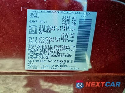 Zdjęcie 14 z 14 samochodu: 2022 NISSAN PATHFINDER SV VIN:5N1DR3BC1NC260585 - miniatura