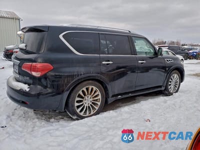 Trzecie zdjęcie samochodu z tyłu: 2017 INFINITI QX80 BASE VIN:JN8AZ2NC9H9430761 - miniatura