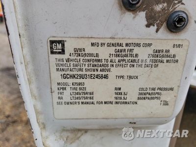 Zdjęcie 12 z 14 samochodu: 2001 CHEVROLET SILVERADO K2500 HEAVY DUTY VIN:1GCHK29U31E245846 - miniatura